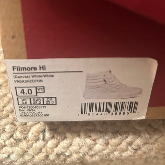 Vans Filmore White High Top Sneakers - Picture 12 of 12